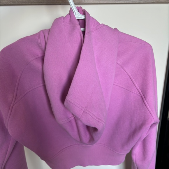 Lululemon Full-Zip Cropped Hoodie , Size 4 , Dahlia Mauve - Picture 7 of 8